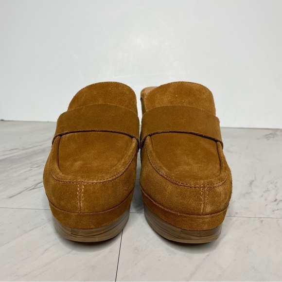 Splendid Vina Brown Suede Heeled Platform Clog 7 1/2 M - Picture 2 of 15